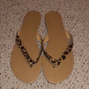 Cheetah Flip Flops